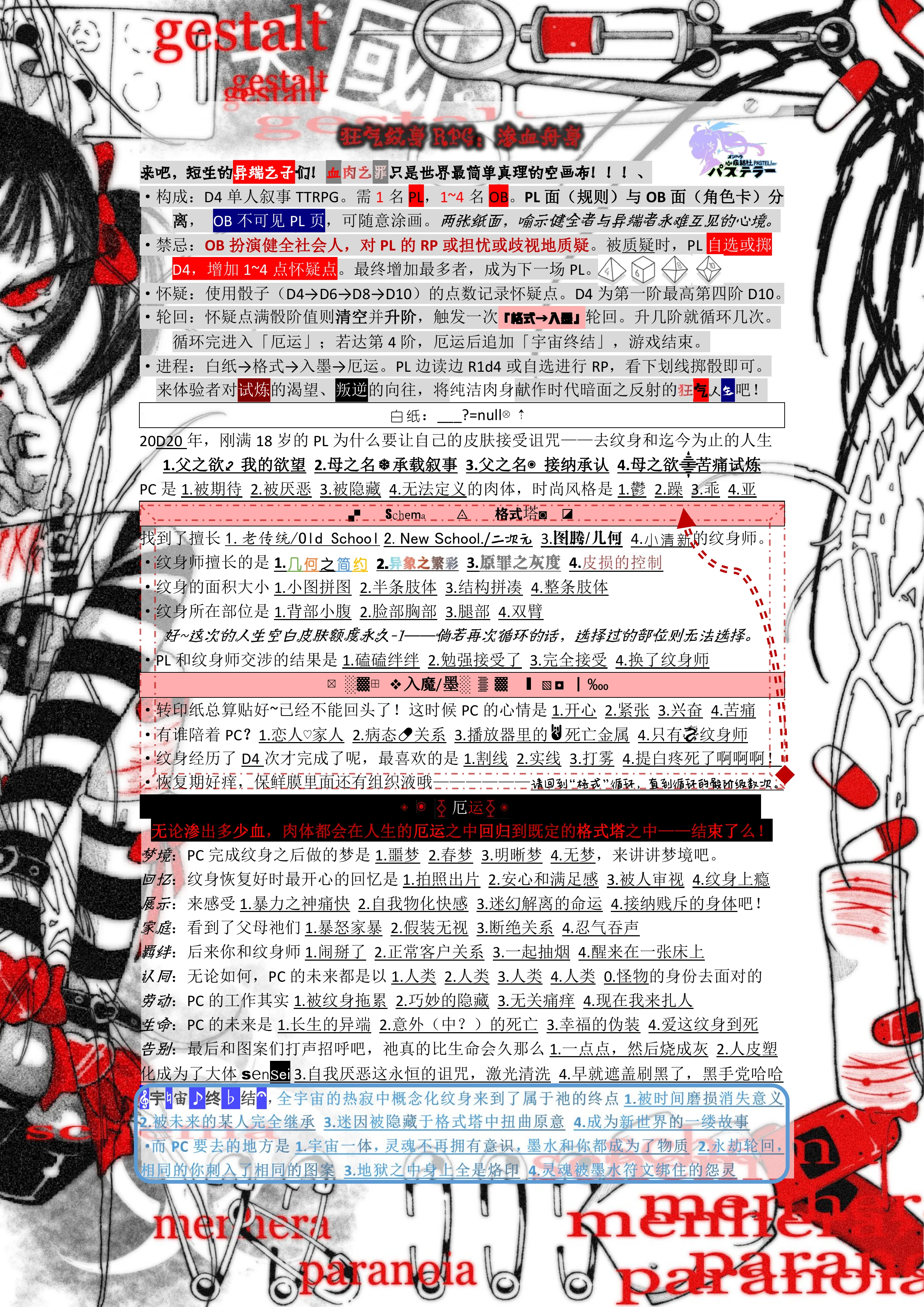 狂气纹身RPG渗血舟身第 1 页